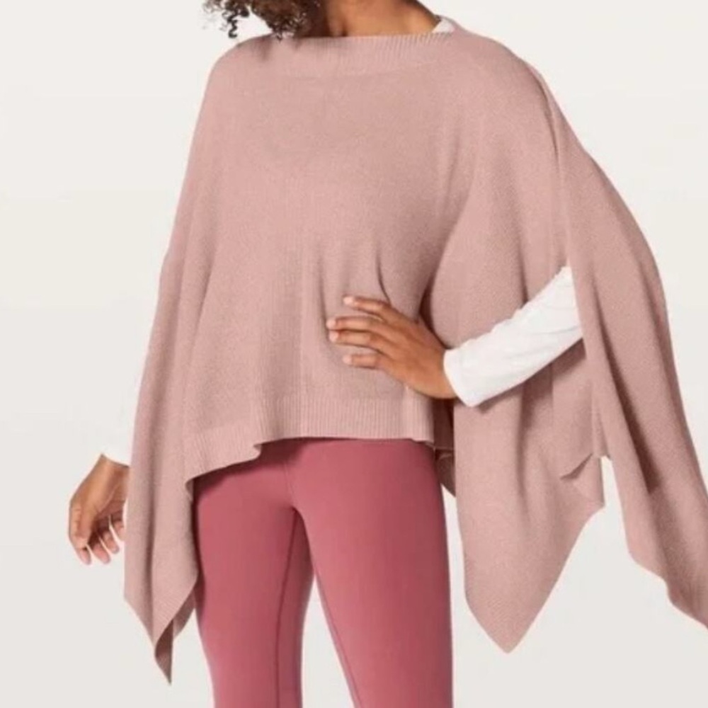 Lululemon Forward Flow Knit Poncho Cape
